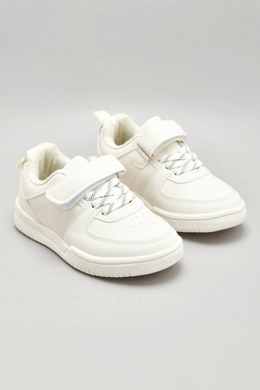 Ivory Velcro Strap Sneaker