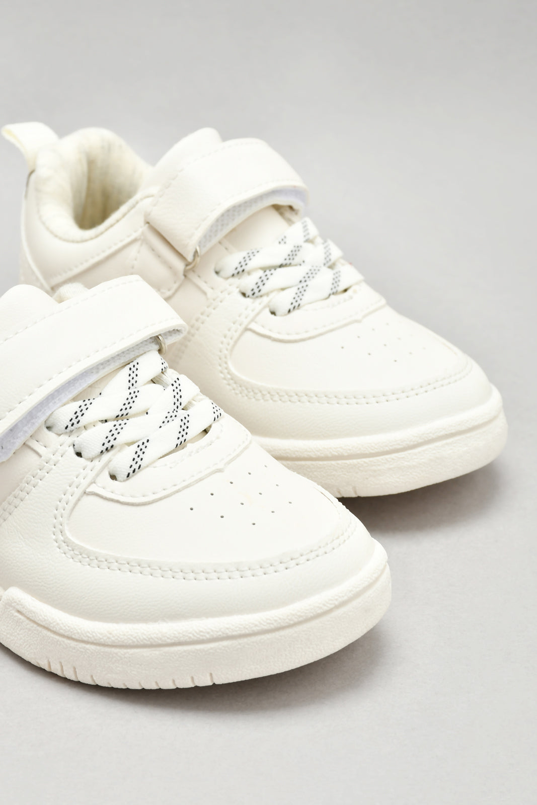 Ivory Velcro Strap Sneaker
