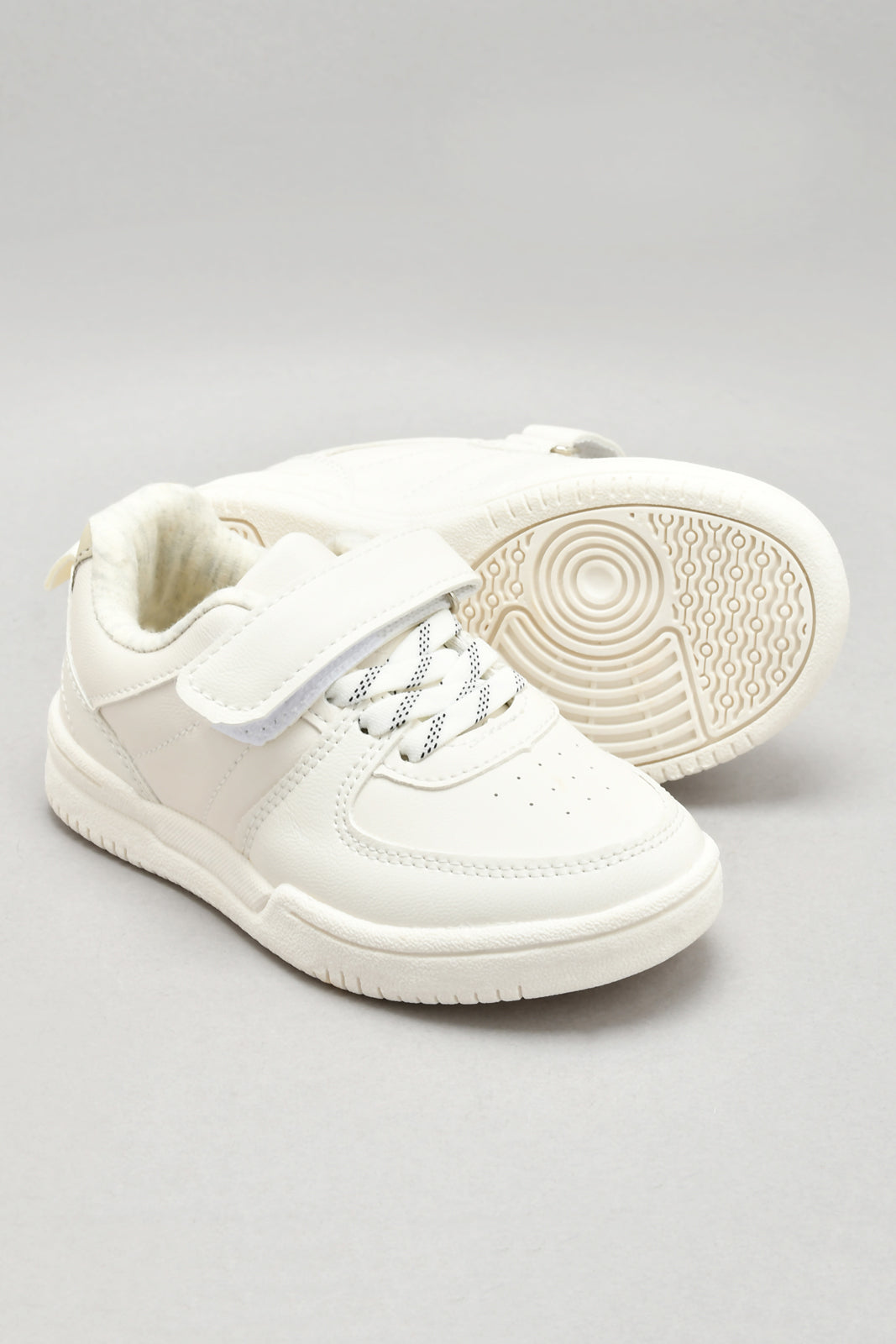 Ivory Velcro Strap Sneaker
