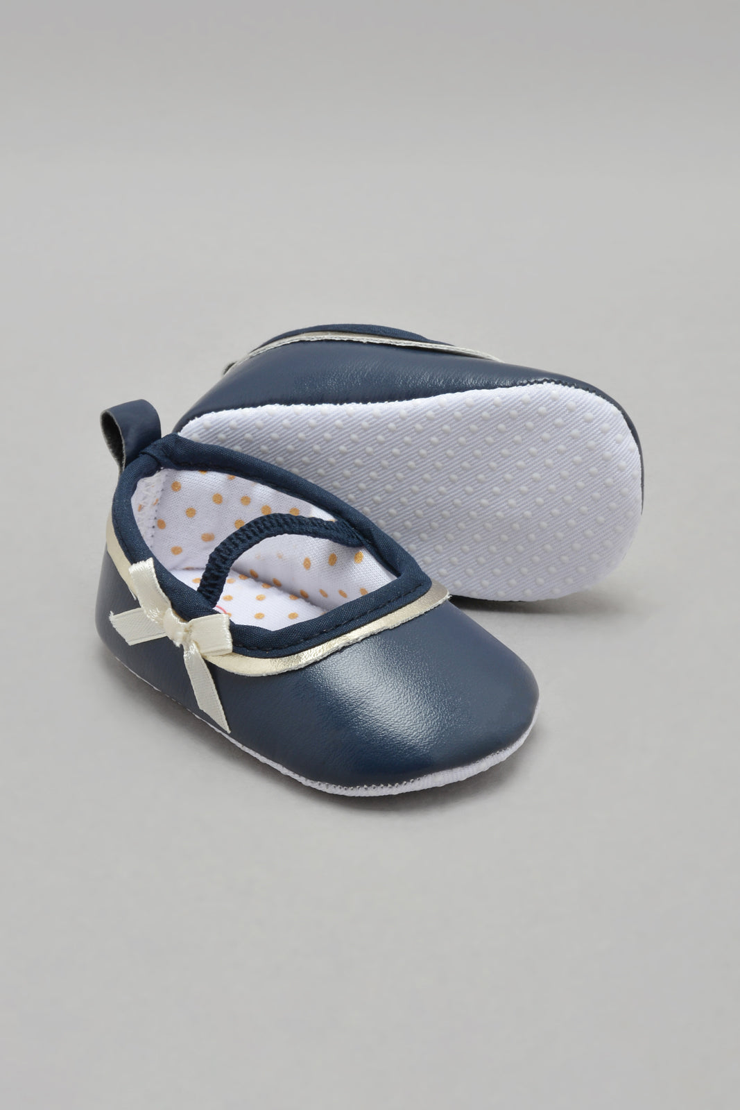 Navy Pram Shoe