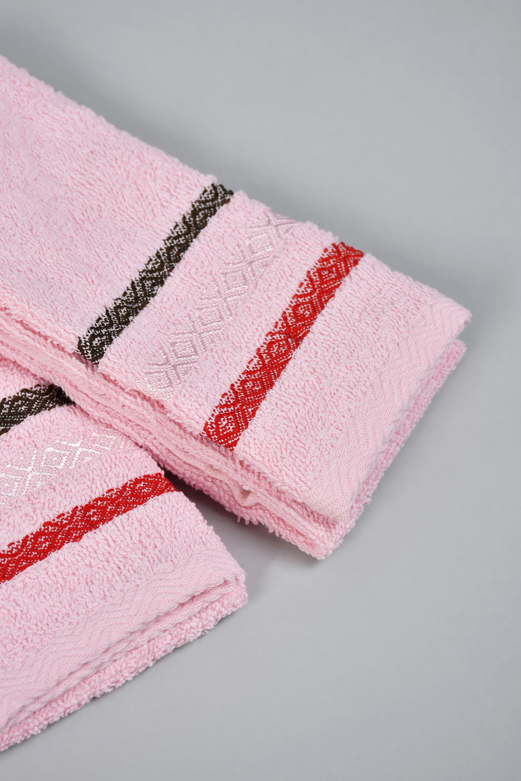 Pink Hand Towel Set (3 Piece)