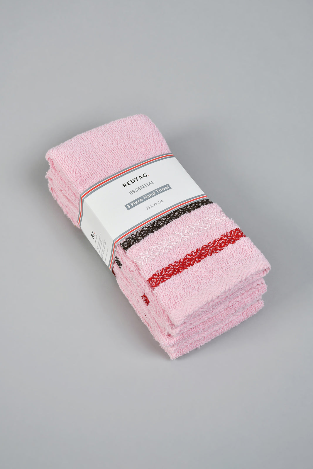 Pink Hand Towel Set (3 Piece)