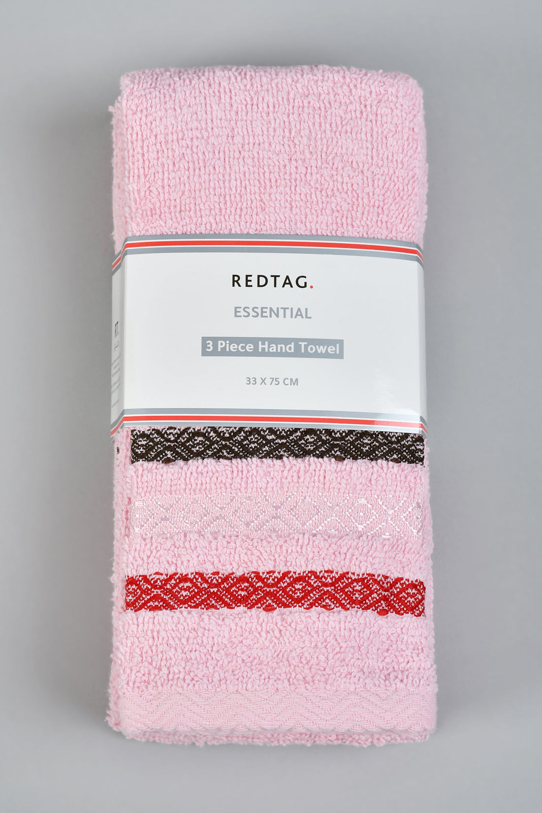 Pink Hand Towel Set (3 Piece)