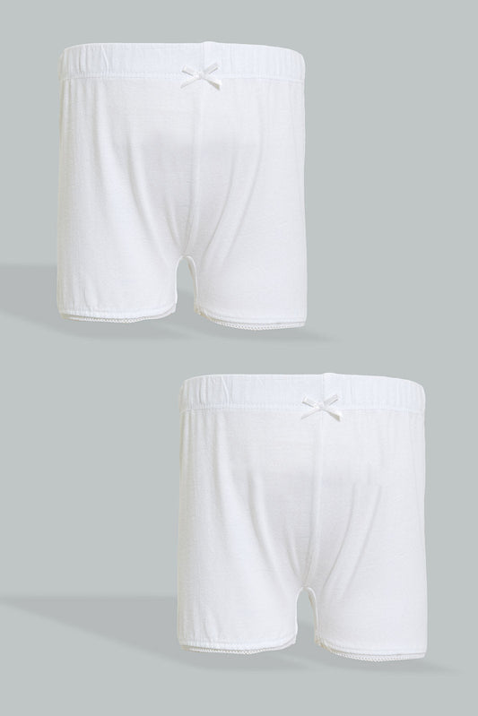 White Boxer Briefs (Pack of 2)