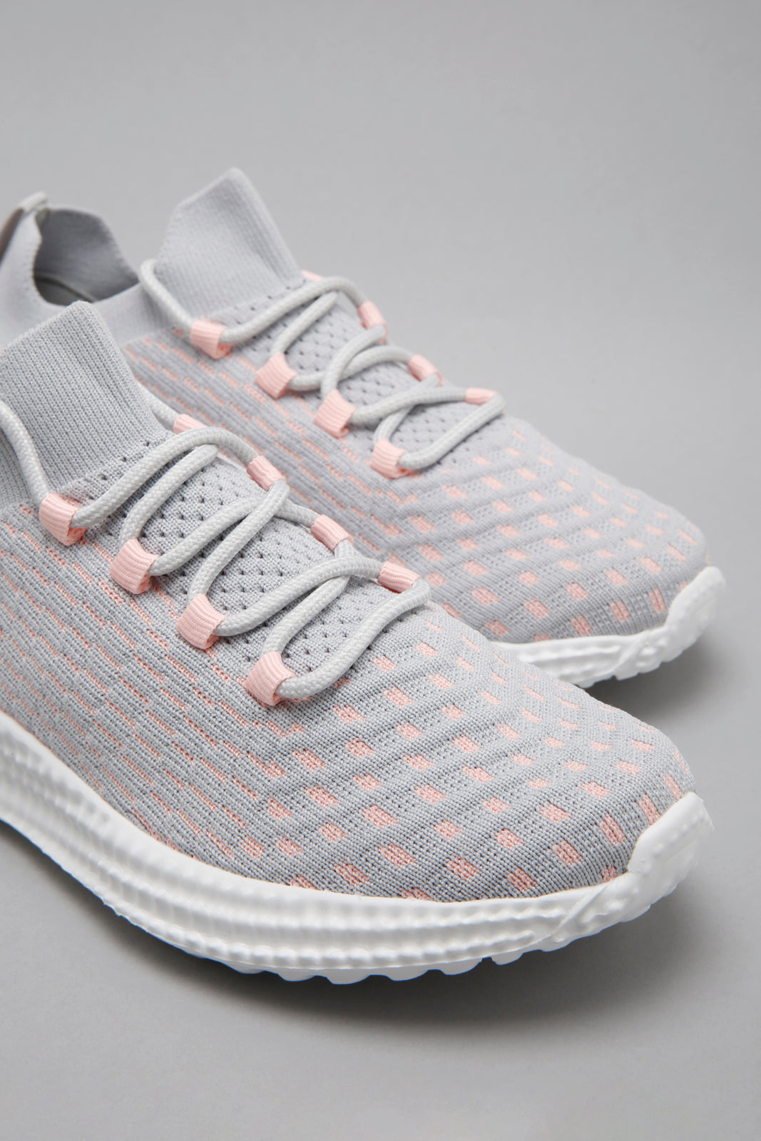 Grey Lace-Up Sneaker