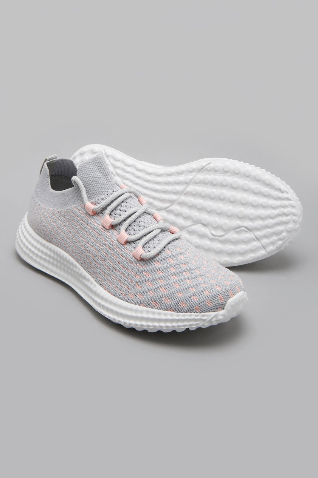 Grey Lace-Up Sneaker
