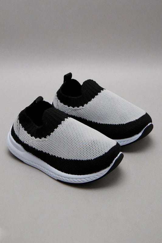 Grey Knit Pump