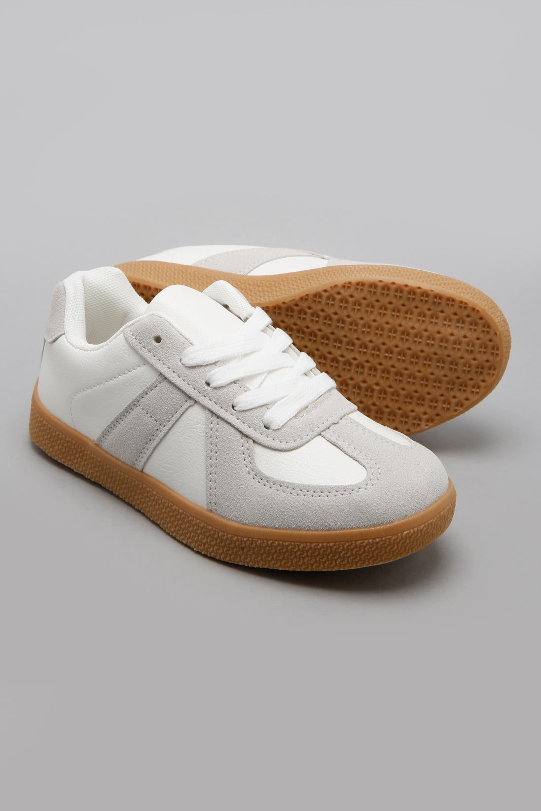 Grey Lace Up Sneaker