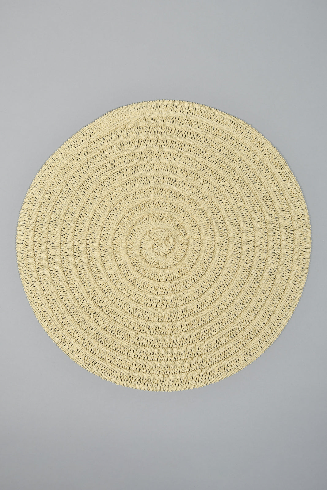 Beige Round Paper Placemat