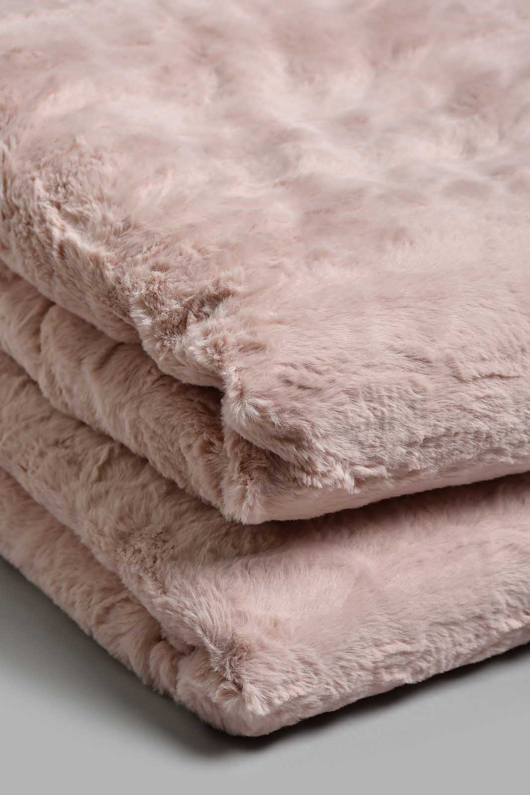 Redtag-Pink-Textured-Faux-Fur-3-Piece-Comforter-Set-(King-Size)-Comforters-Home-Bedroom-