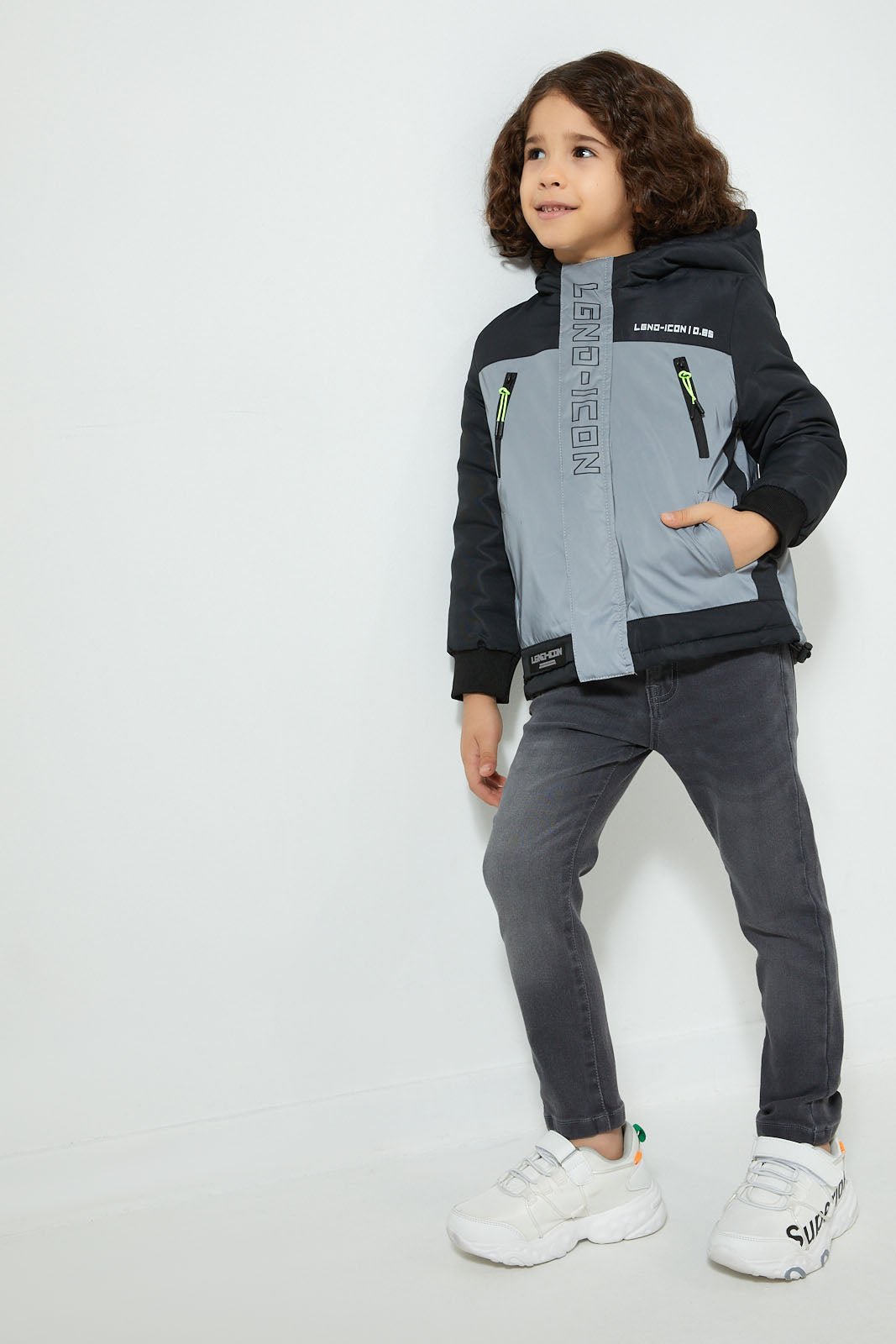 Redtag-Black-Reflective-Jacket-Jackets-Boys-2 to 8 Years