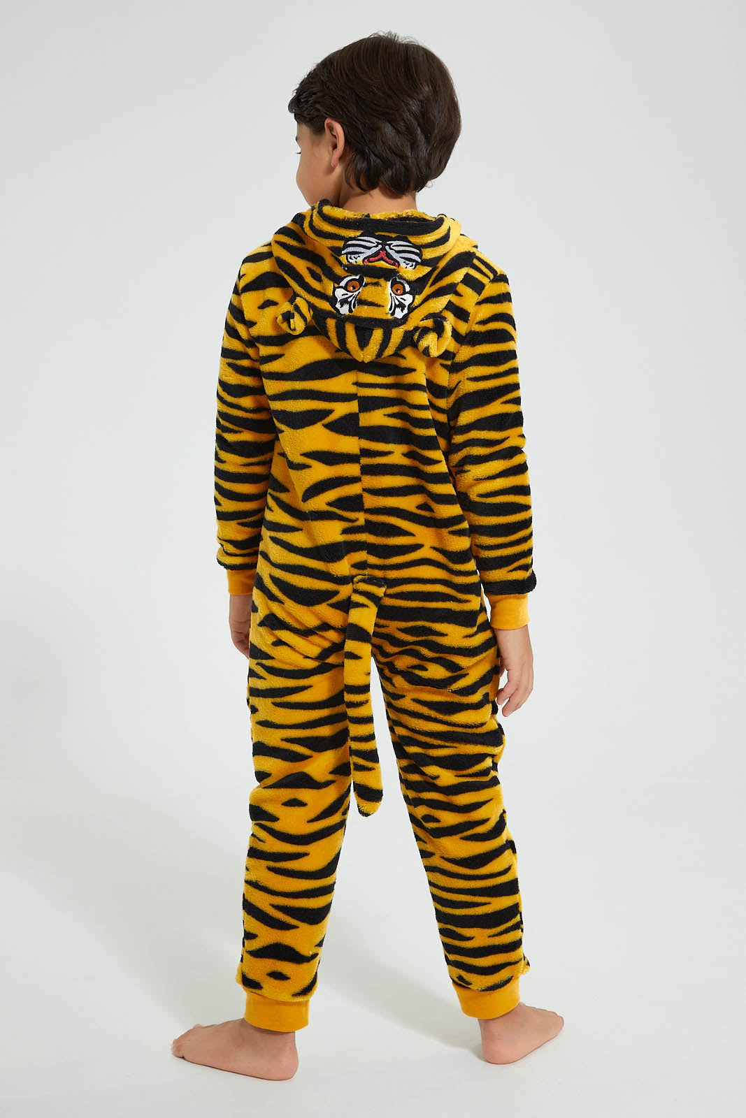 Redtag-Orange-Tiger-Onesie-Boys-Pyjama-Sets,-Colour:Orange,-EHW,-Filter:Boys-(2-to-8-Yrs),-New-In,-New-In-BOY,-Non-Sale,-Section:Kidswear,-W21B-Boys-