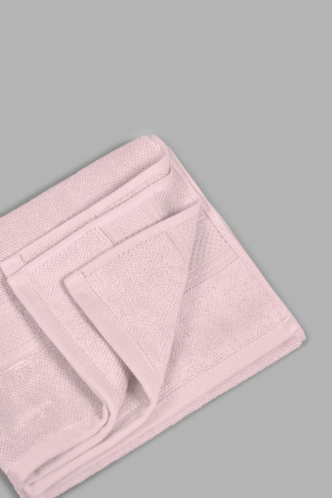 Redtag-Pink-Textured-Cotton-Hand-Towel-Hand-Towels-Home-Bathroom-