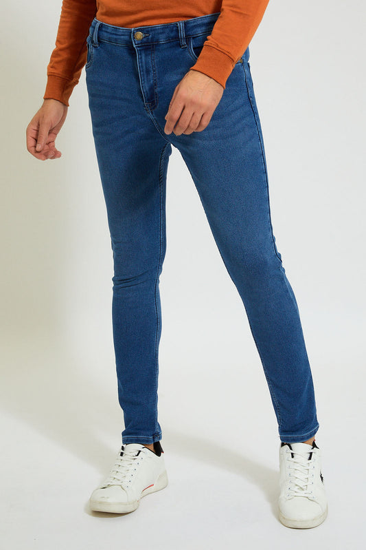Blue 5-Pocket Skinny Fit Jean