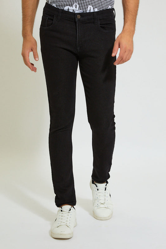Black 5-Pocket Skinny Fit Jean