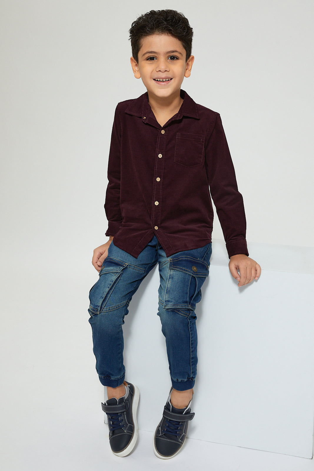 Burgundy Corduroy Shirt