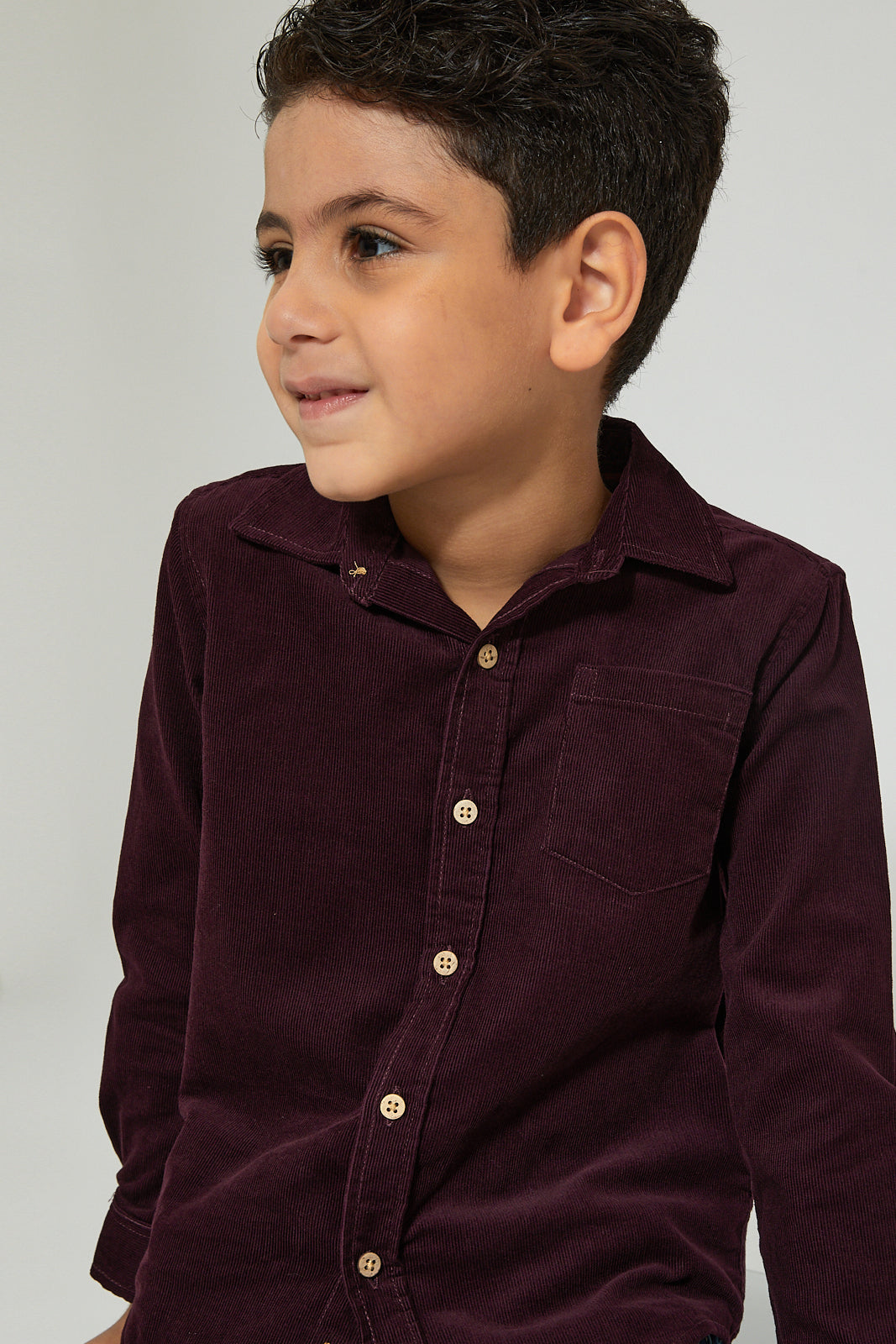 Burgundy Corduroy Shirt