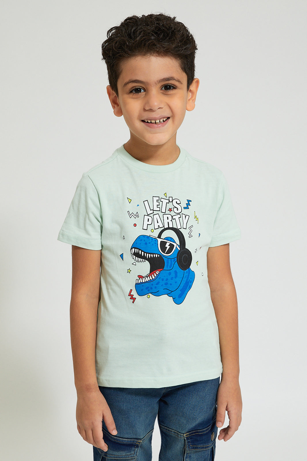 Assorted Character Print T-Shirt and Casual Shirt (Pack of 2)