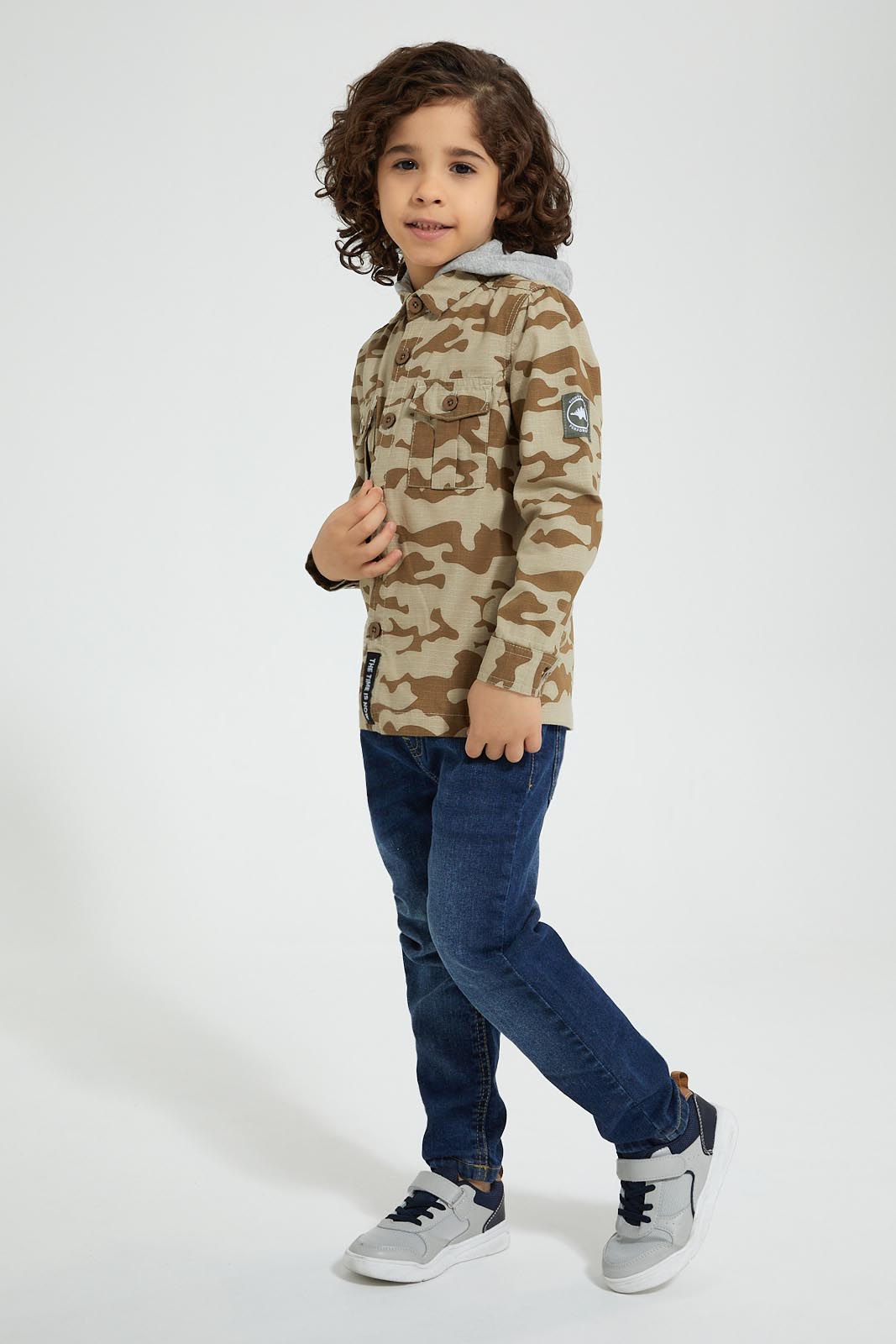 Redtag-Tan-Camo-Print-Hooded-Shirt-Boys-Shirts,-Colour:Tan,-Filter:Boys-(2-to-8-Yrs),-New-In,-New-In-BOY,-Non-Sale,-Section:Kidswear,-W21B-Boys-2 to 8 Years