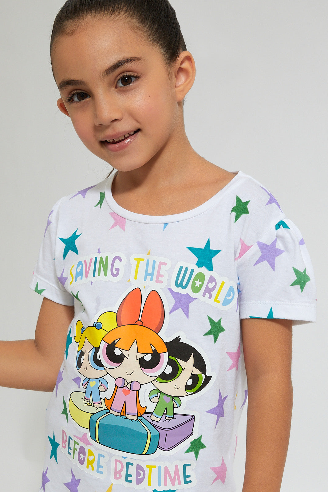 White Powerpuff Girls Pyjama Set
