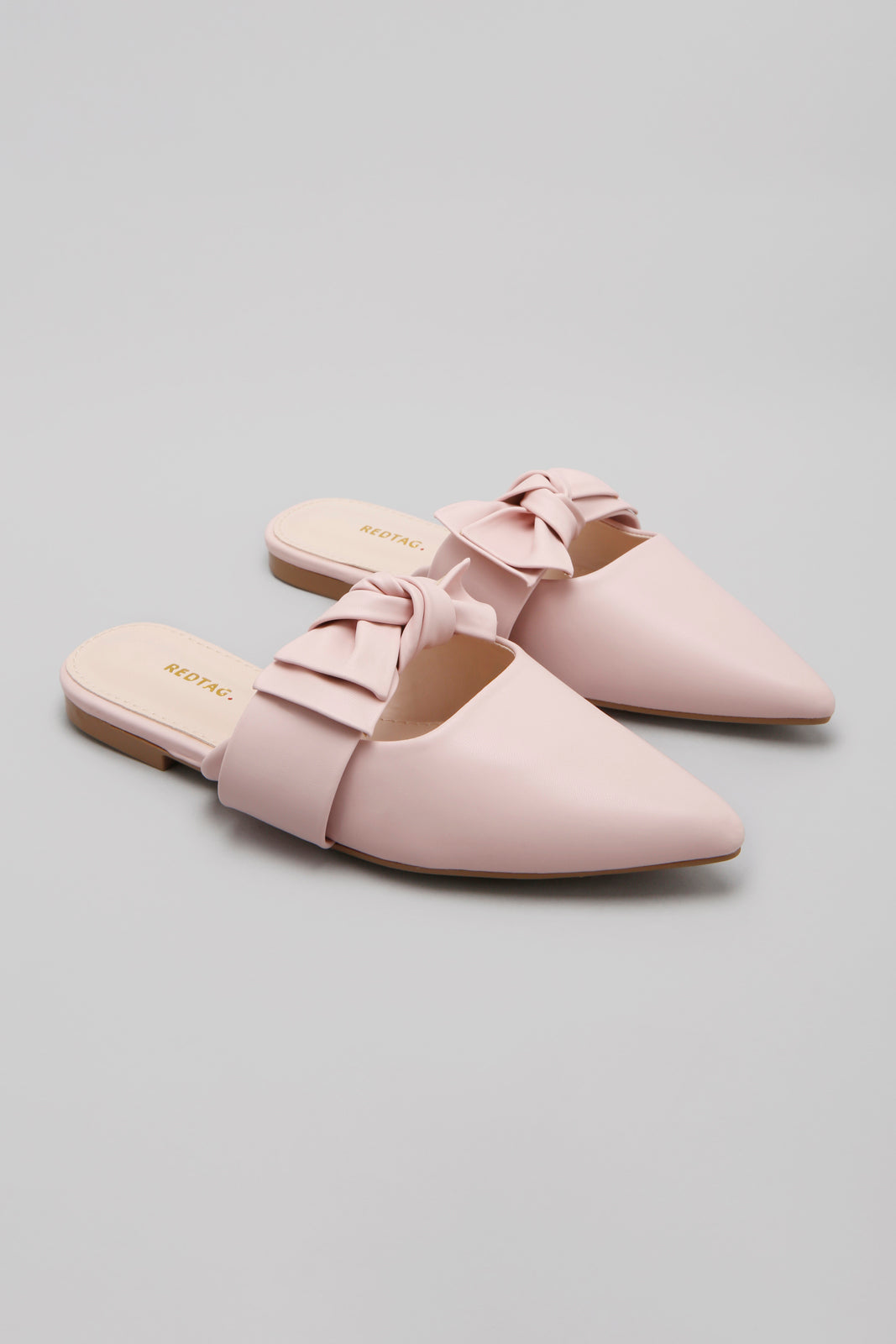 Pink Bow Trim Mule