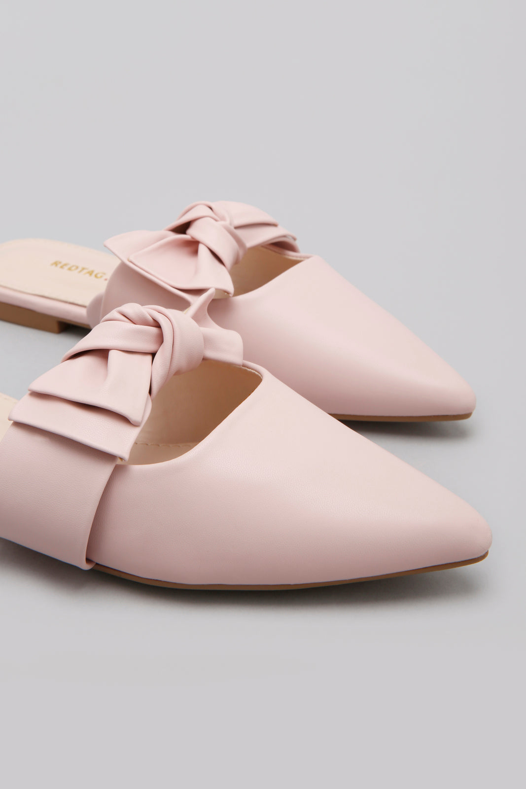 Pink Bow Trim Mule