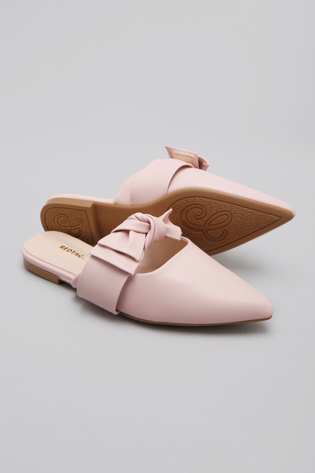 Pink Bow Trim Mule