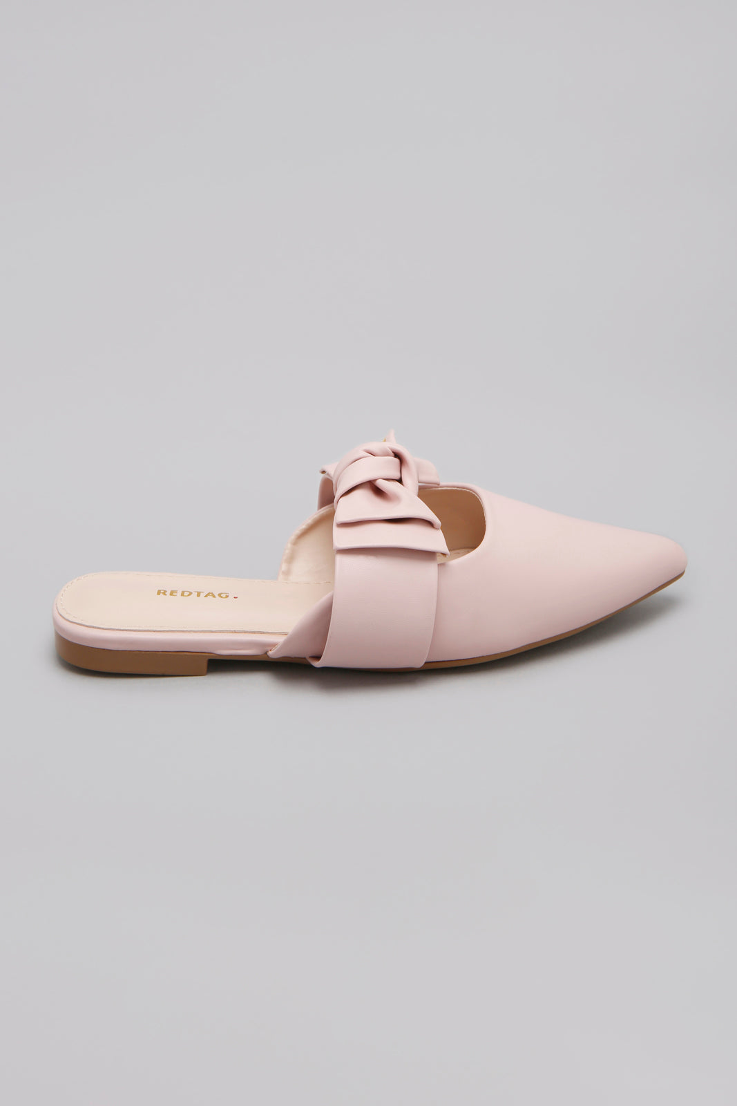 Pink Bow Trim Mule