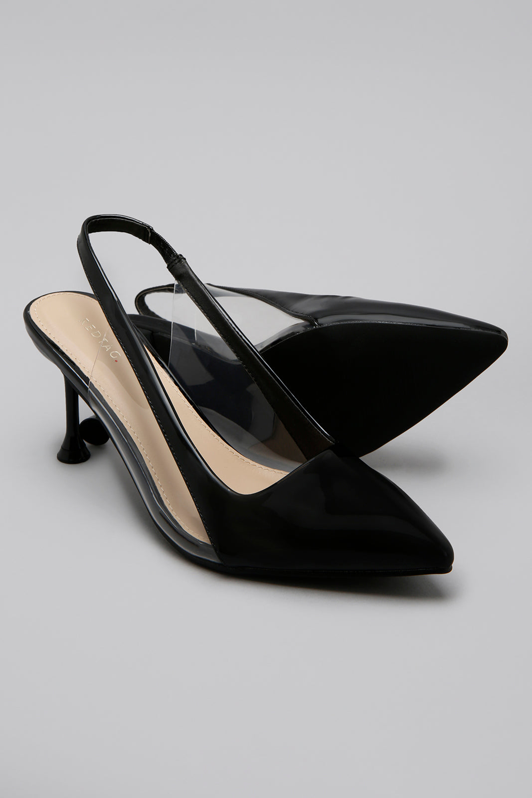 Black Slingback Heel