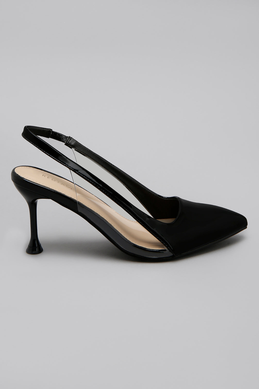 Black Slingback Heel