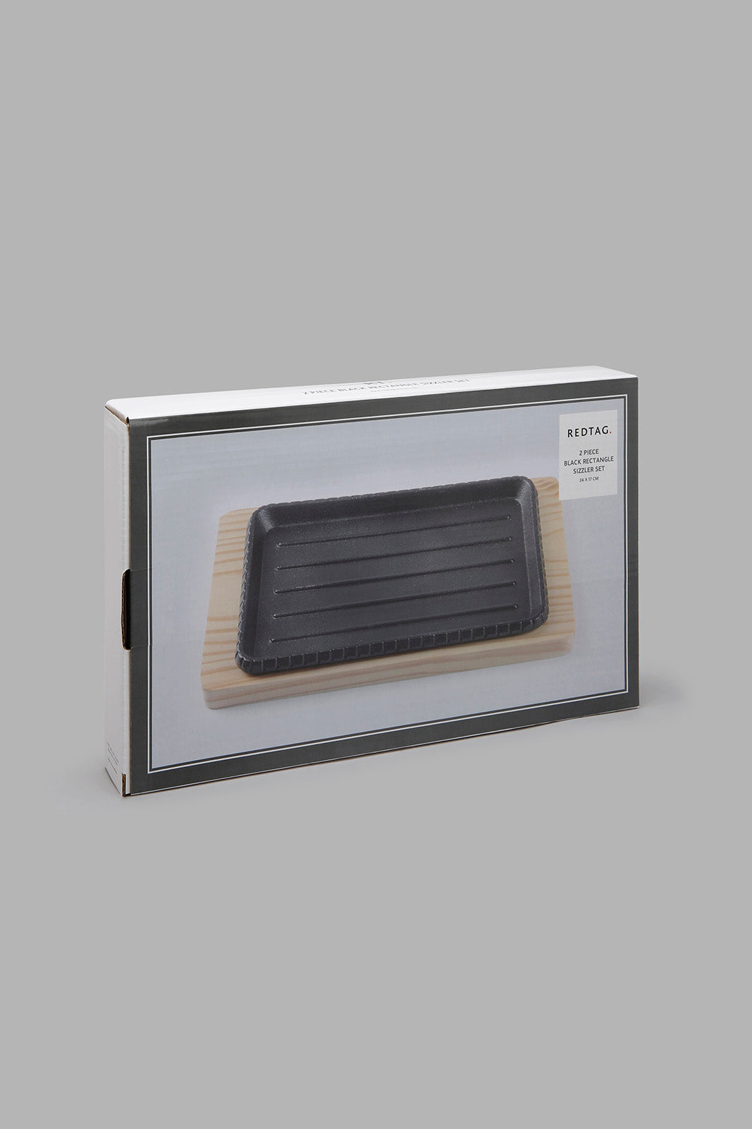 Redtag-Black-Rectangle-Sizzler-Set-With-Handle-(2-Piece)-Colour:Black,-Filter:Home-Dining,-HMW-DIN-Bakeware,-New-In,-New-In-HMW-DIN,-Non-Sale,-Section:Homewares,-W21B-Home-Dining-0