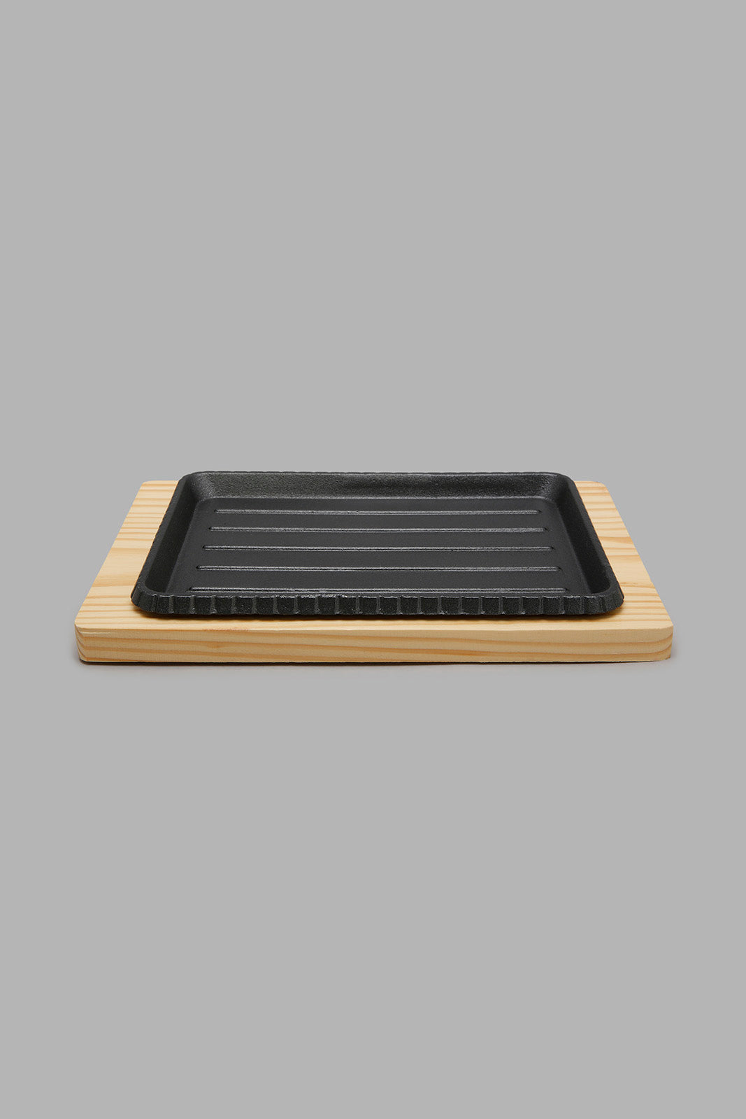 Redtag-Black-Rectangle-Sizzler-Set-With-Handle-(2-Piece)-Colour:Black,-Filter:Home-Dining,-HMW-DIN-Bakeware,-New-In,-New-In-HMW-DIN,-Non-Sale,-Section:Homewares,-W21B-Home-Dining-0
