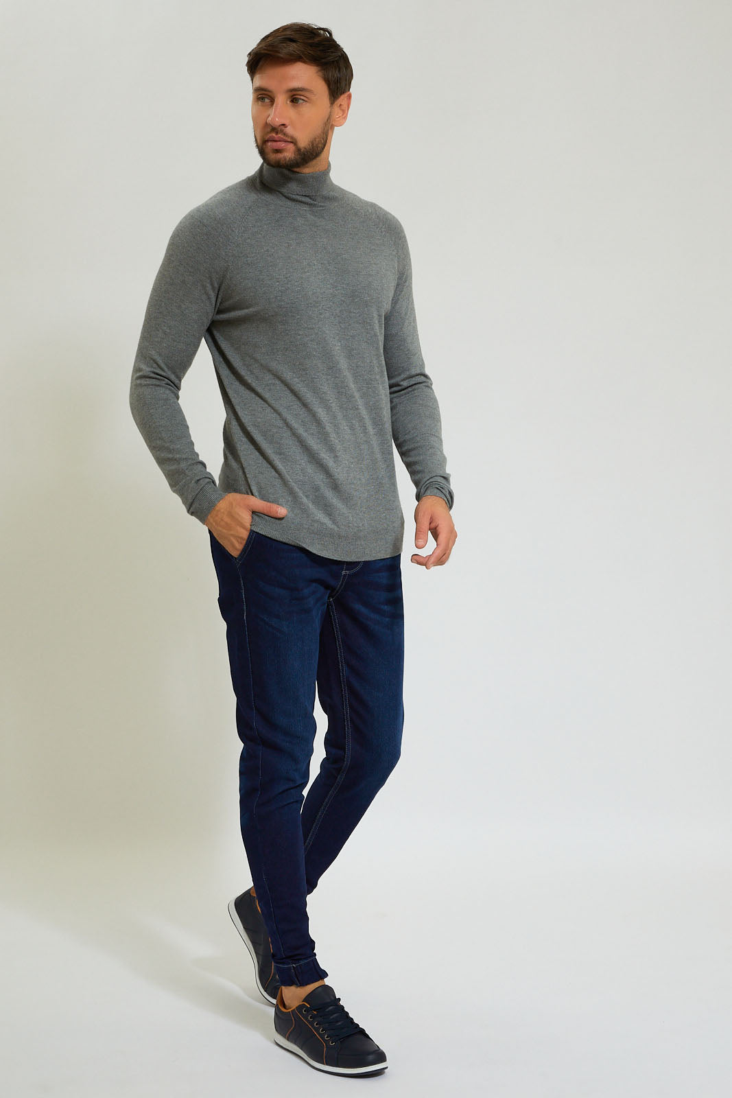 Navy Slim Fit Jeans Jogger