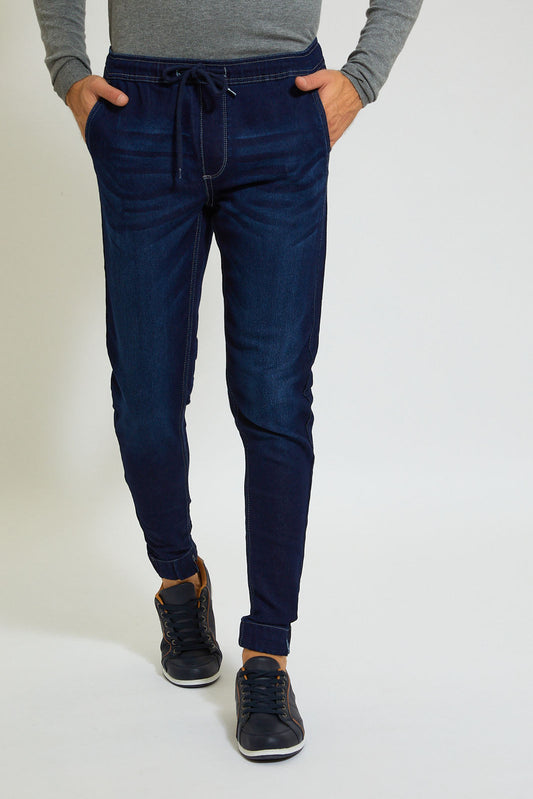 Navy Slim Fit Jeans Jogger