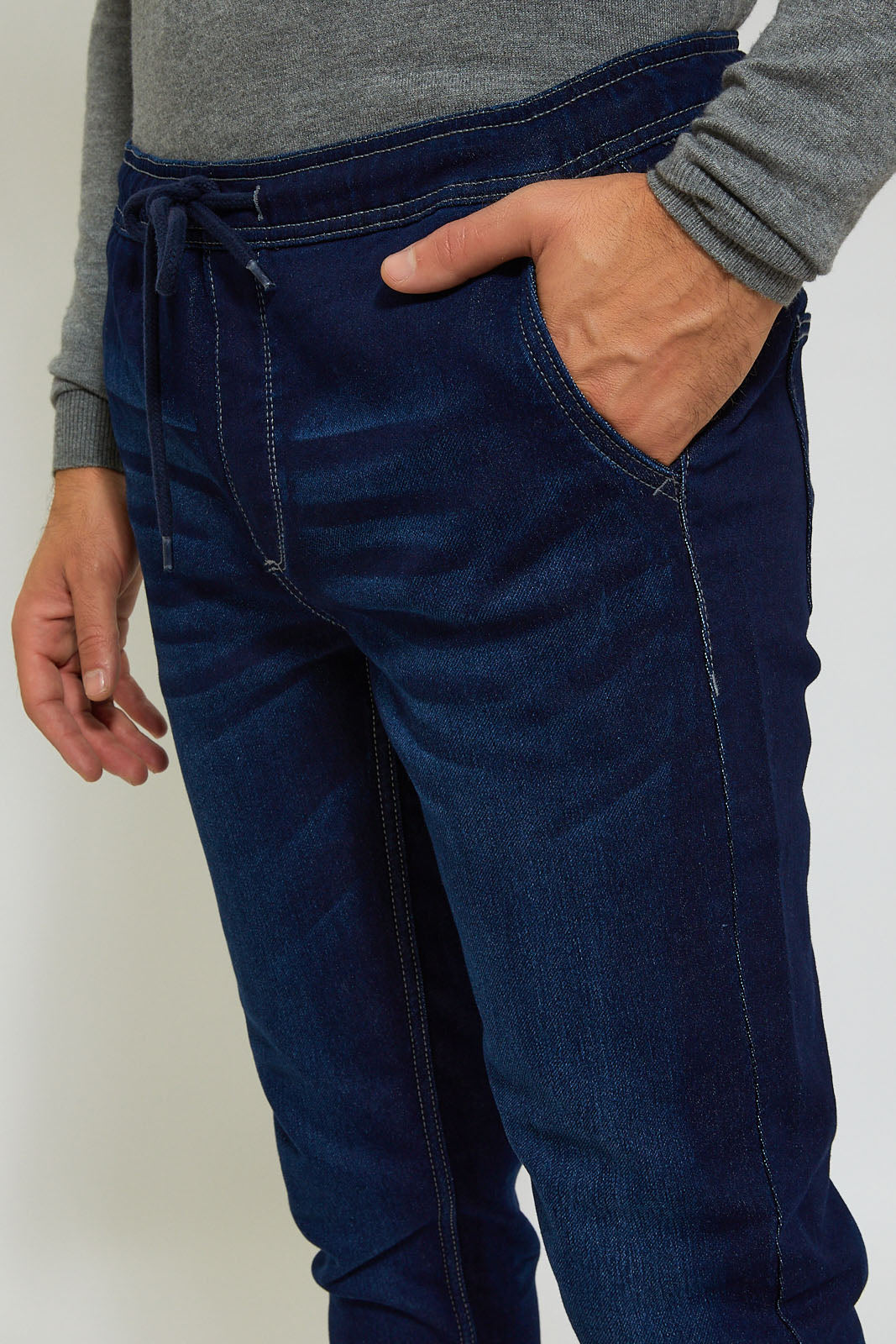 Navy Slim Fit Jeans Jogger