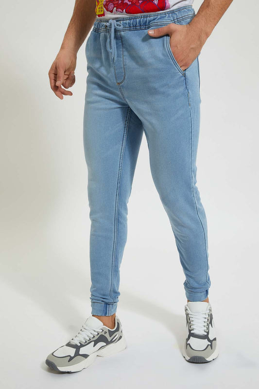 Redtag-Light-Wash-Jogger-Slim-Fit-Jean-Jeans-Slim-Fit-Men's-