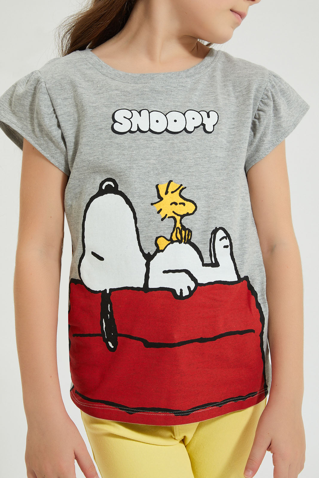 Grey Snoopy T-Shirt