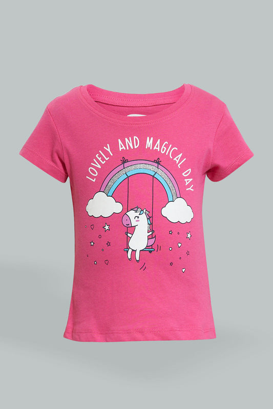 Fuchsia Graphic T-Shirt