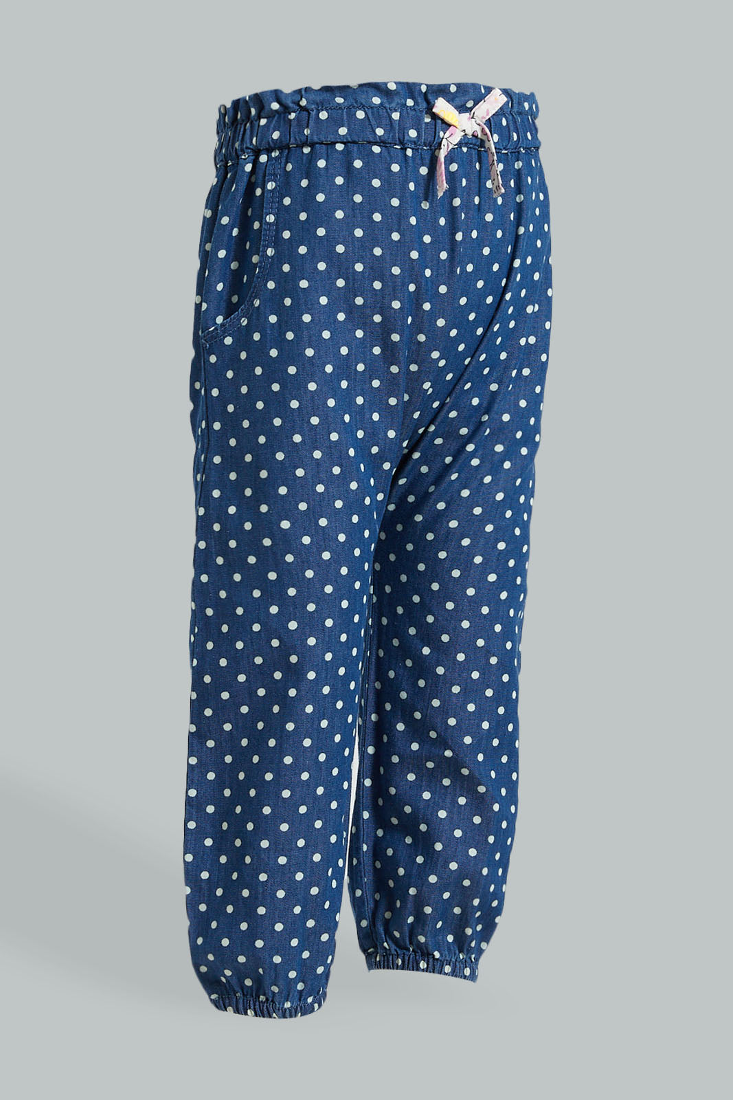 Blue Polka Dotted Harem Jean