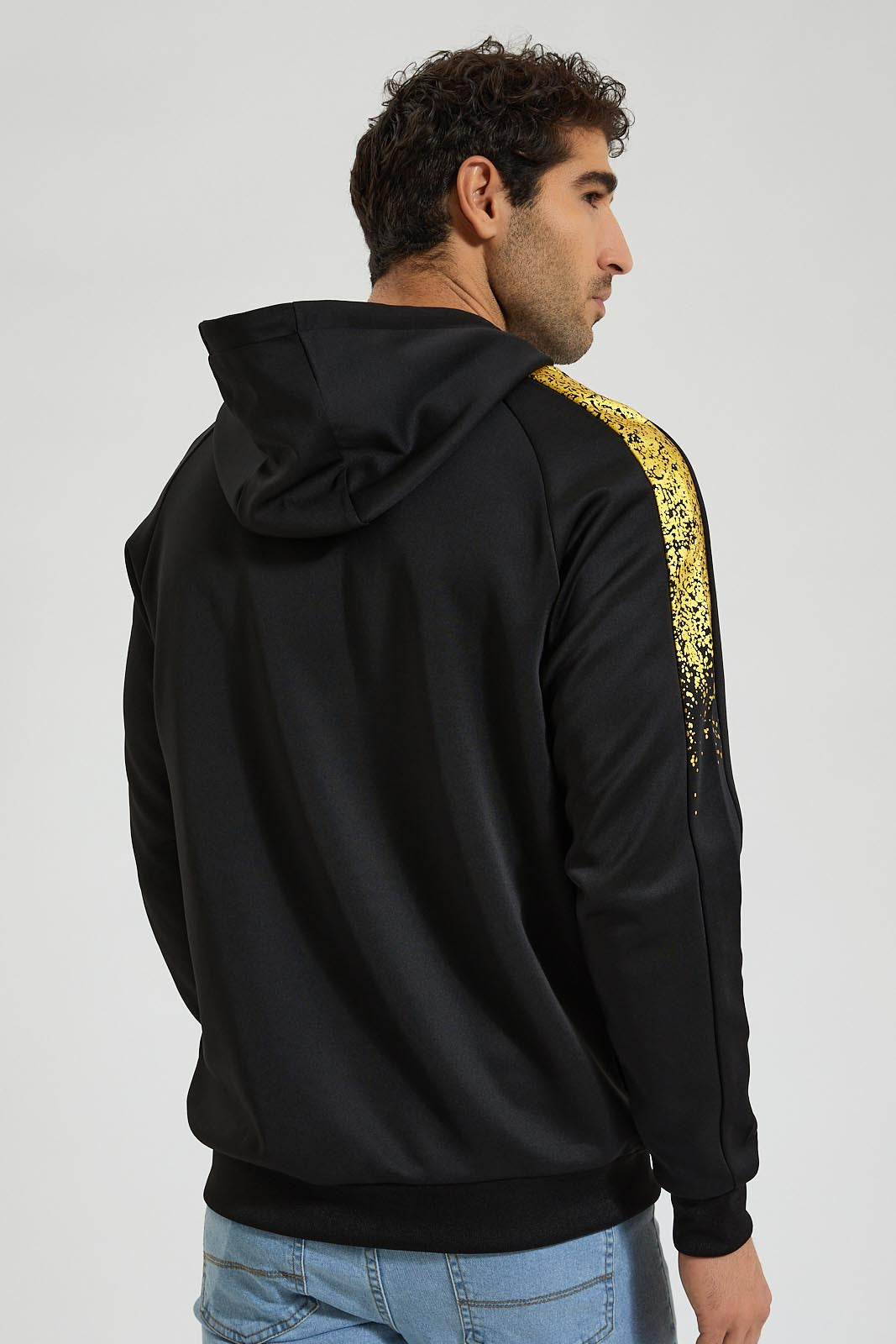 Redtag-Black-Pullover-Hoody-Colour:Black,-Filter:Men's-Clothing,-Men-Sweatshirts,-New-In,-New-In-Men,-Non-Sale,-Section:Men,-W21B-Men's-