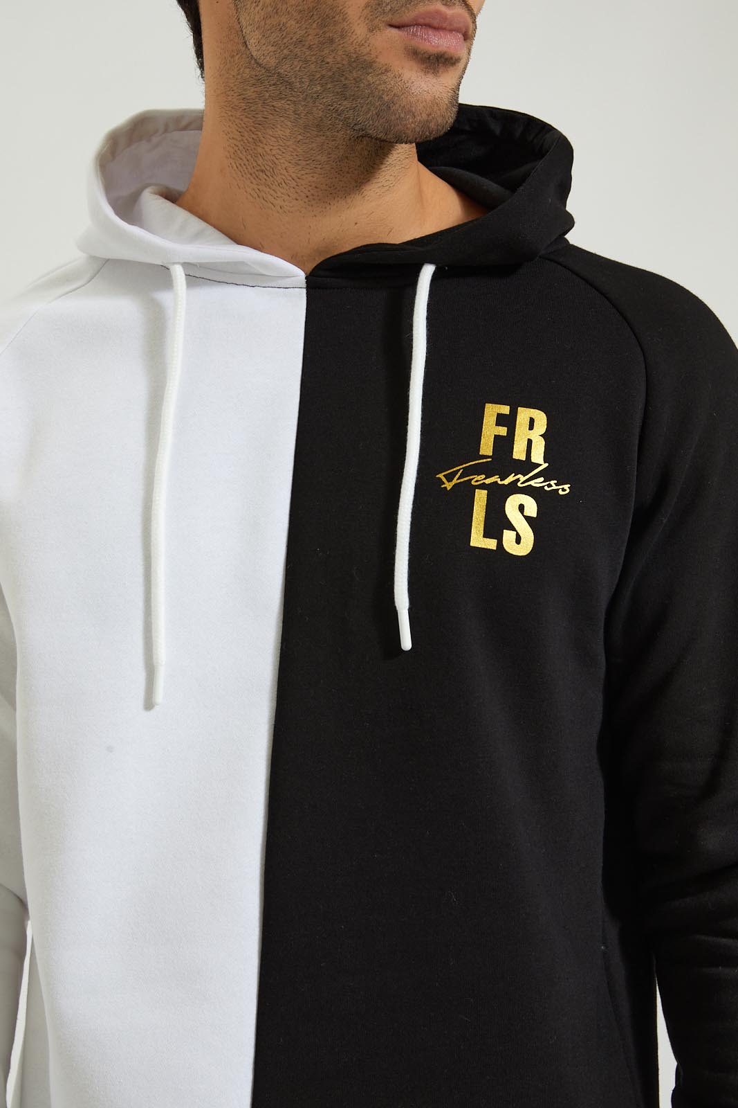 Redtag-White-&-Black-Pullover-Hoody-With-Emb-Wings-@-Back-Colour:White,-Filter:Men's-Clothing,-Men-Sweatshirts,-New-In,-New-In-Men,-Non-Sale,-Section:Men,-W21B-Men's-
