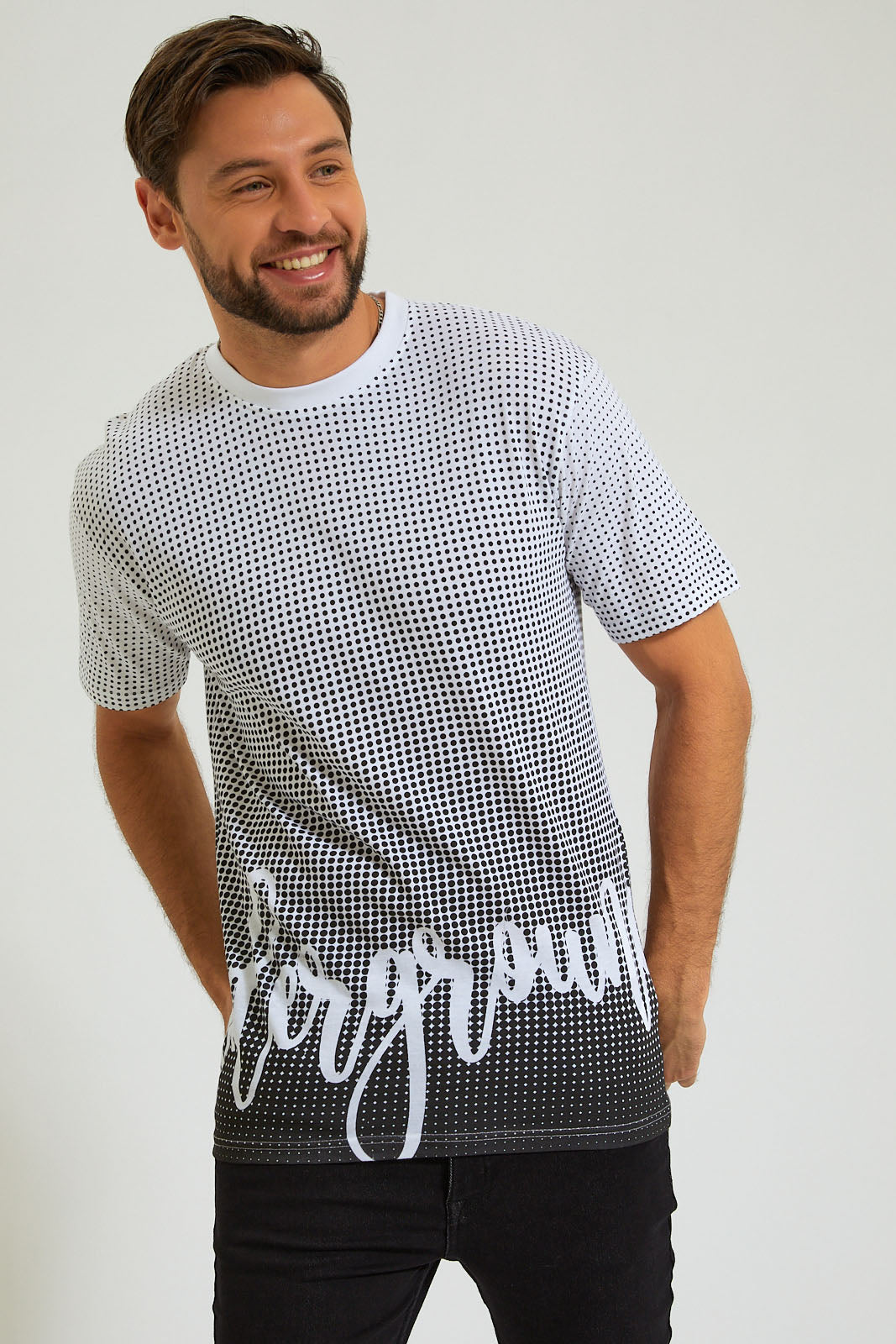 White Printed T-Shirt