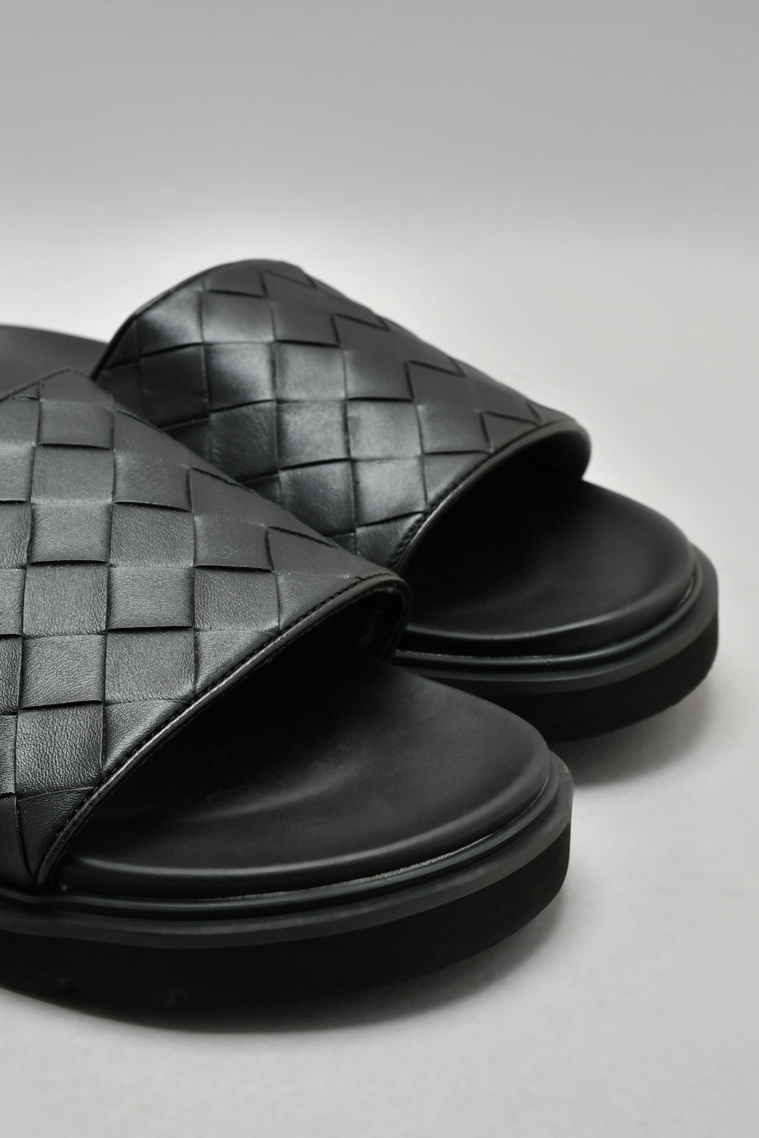 Black Woven Sandal