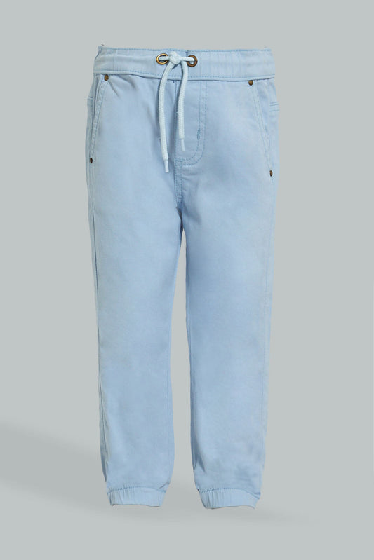 Blue Twill Jogger