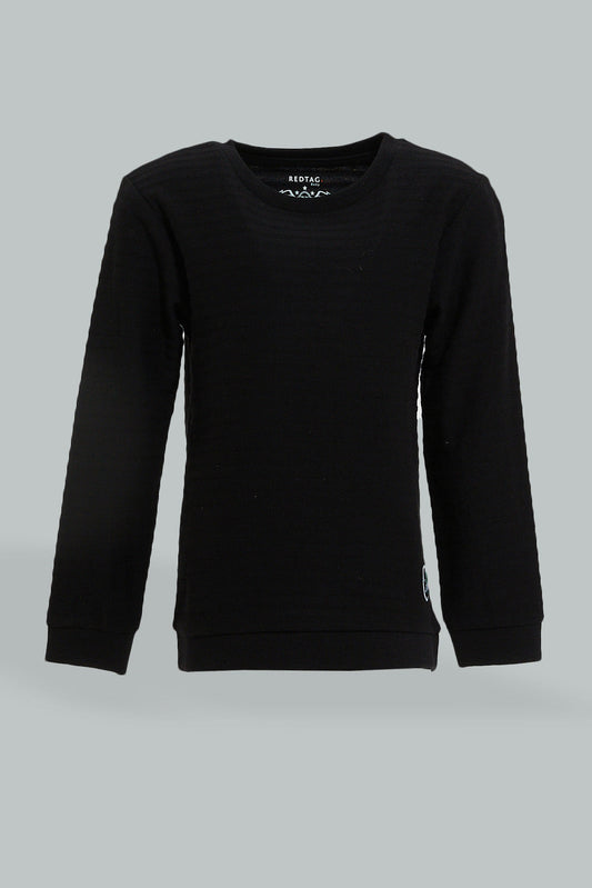 Black Jacquard T-Shirt