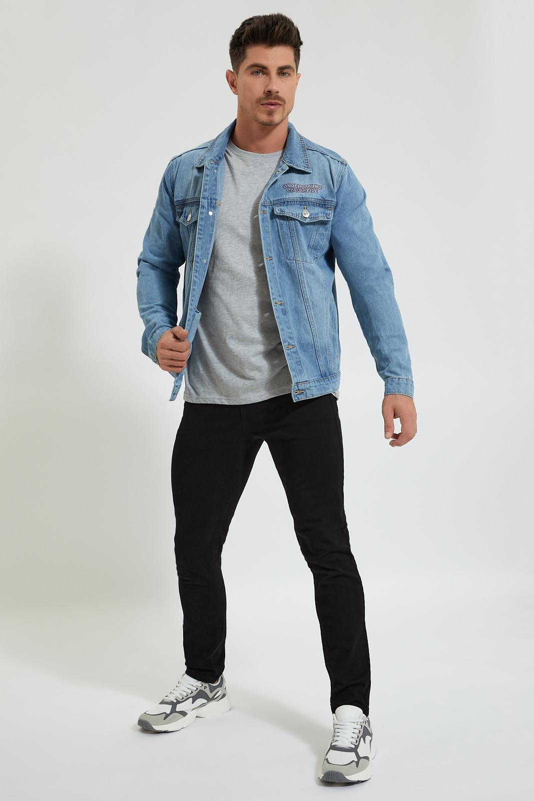 Redtag-Indigo-Denim-Jacket-With-Back-Print-Colour:Indigo,-Filter:Men's-Clothing,-Men-Jackets,-New-In,-New-In-Men,-Non-Sale,-Section:Men,-W21B-Men's-