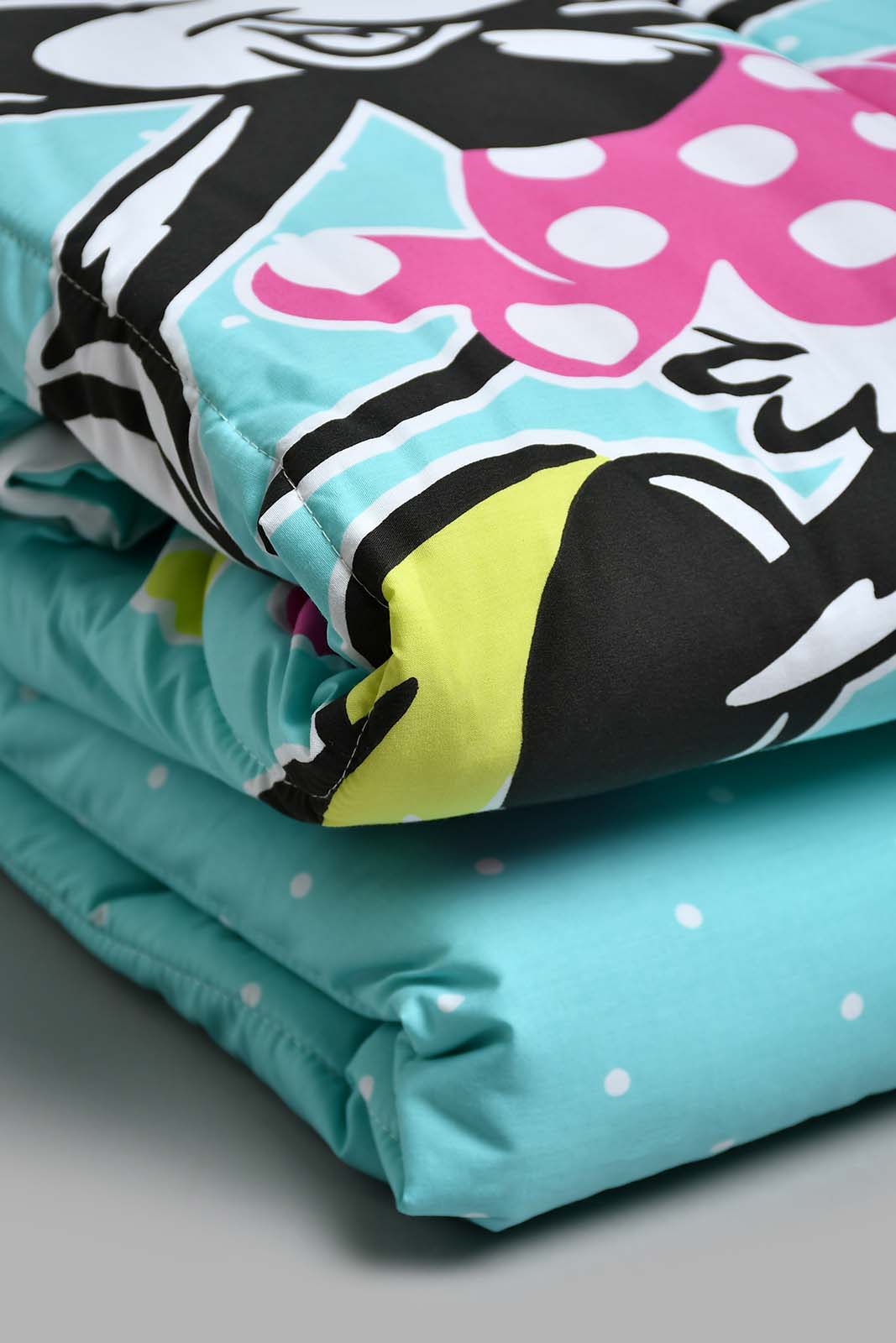 Redtag-Multi-Colour-Minnie-3-Piece-Comforter-Set-Kids-Comforters-Home-Bedroom-