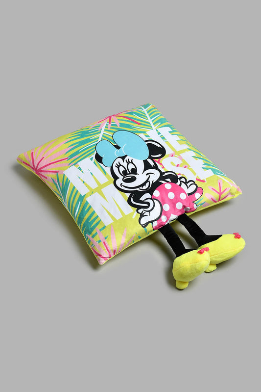 Redtag-Multi-Colour-Minnie-3-D-Cushion-Cushions-Home-Bedroom-