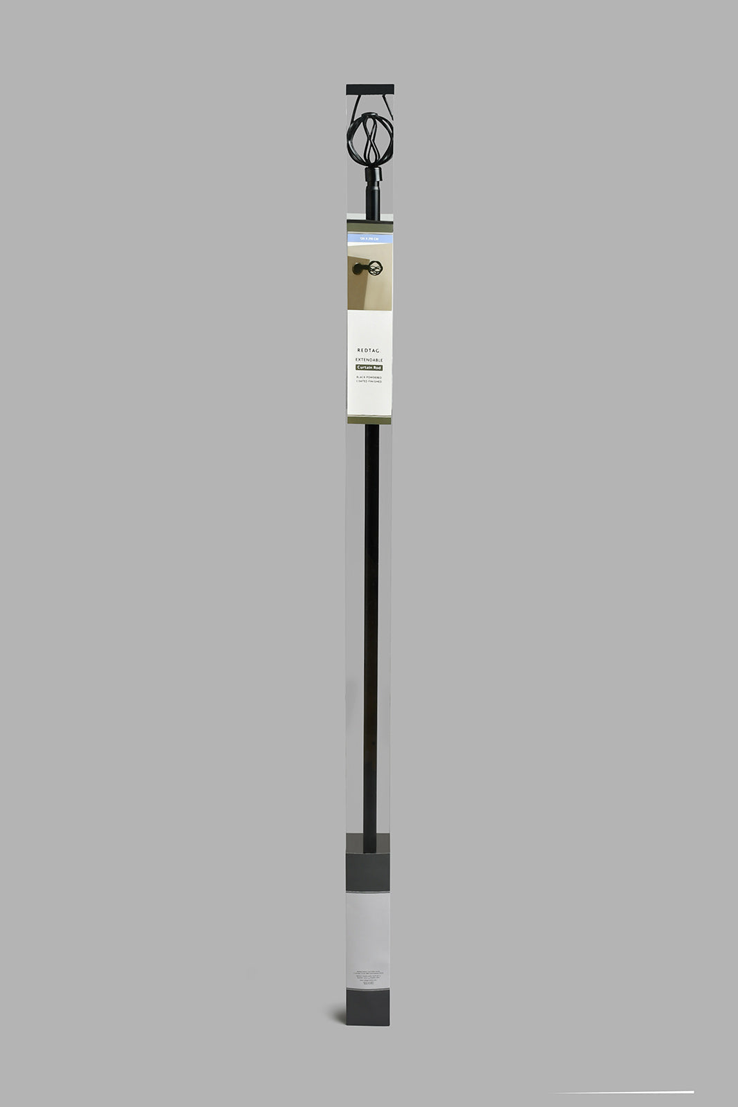 Redtag-Black-Powder-Coated-Finish-Extendable-Single-Curtain-Rod-With-Round-Finial-Curtain-Rods-Home-Bedroom-