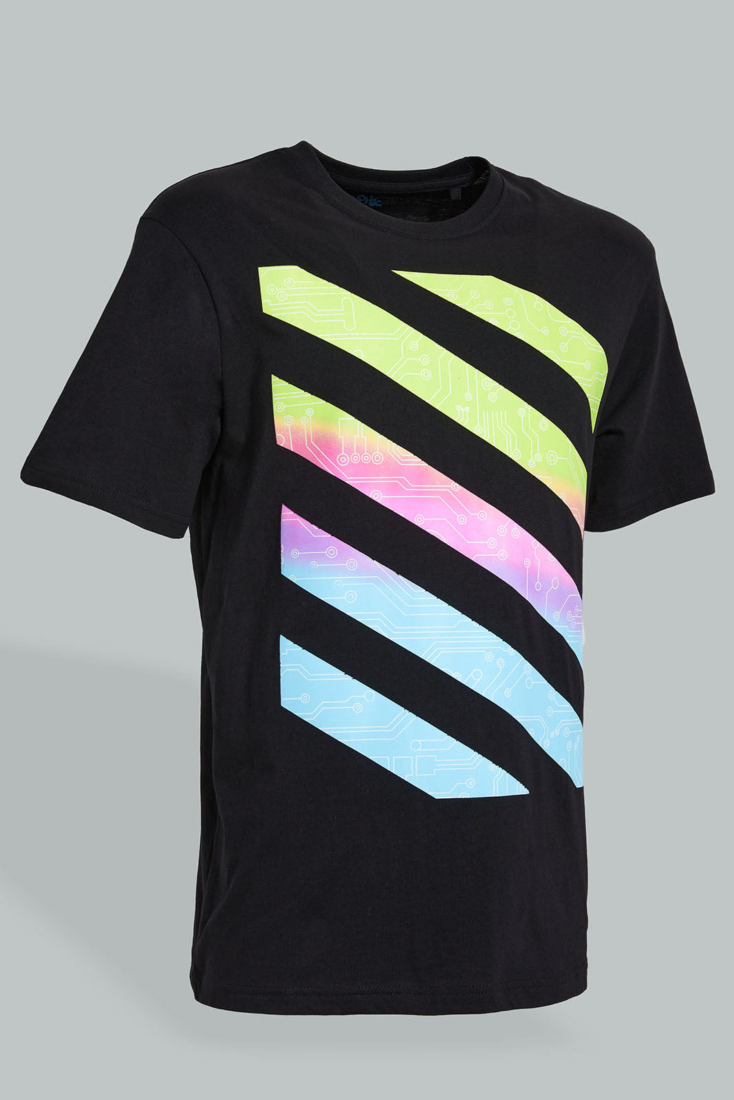 Redtag-Black-Digital-Print-T-Shirt-Graphic-Prints-Men's-